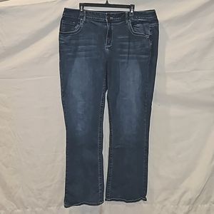 Lane Bryant Genius fit bootcut dark wash jeans